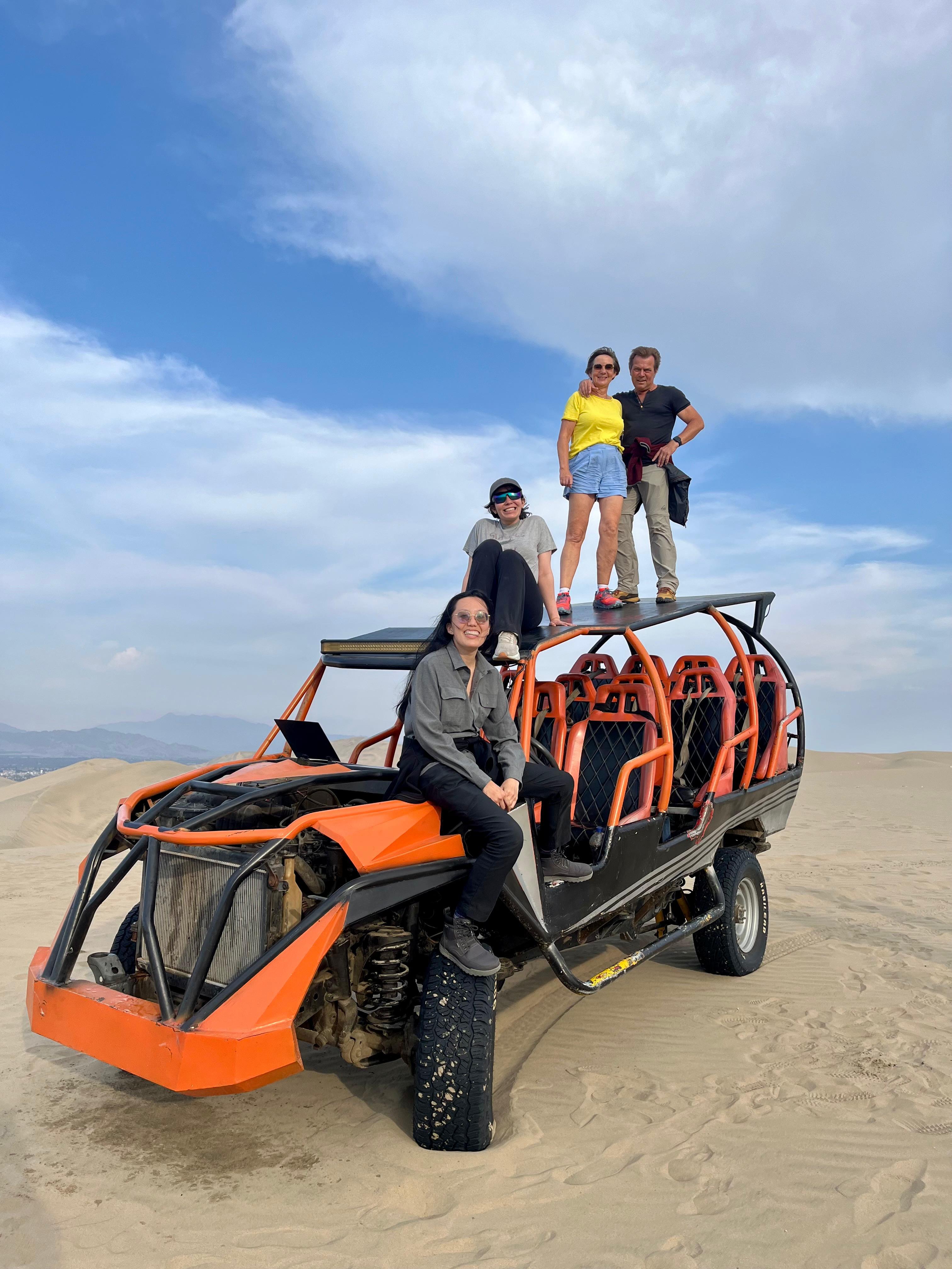 Desde Ica o Huacachina: Experiencia del pisco y vino, y buggy al atardecer
